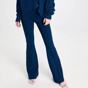 Sablyn Navy Bailey Pintuck Flare Pants, NWT small